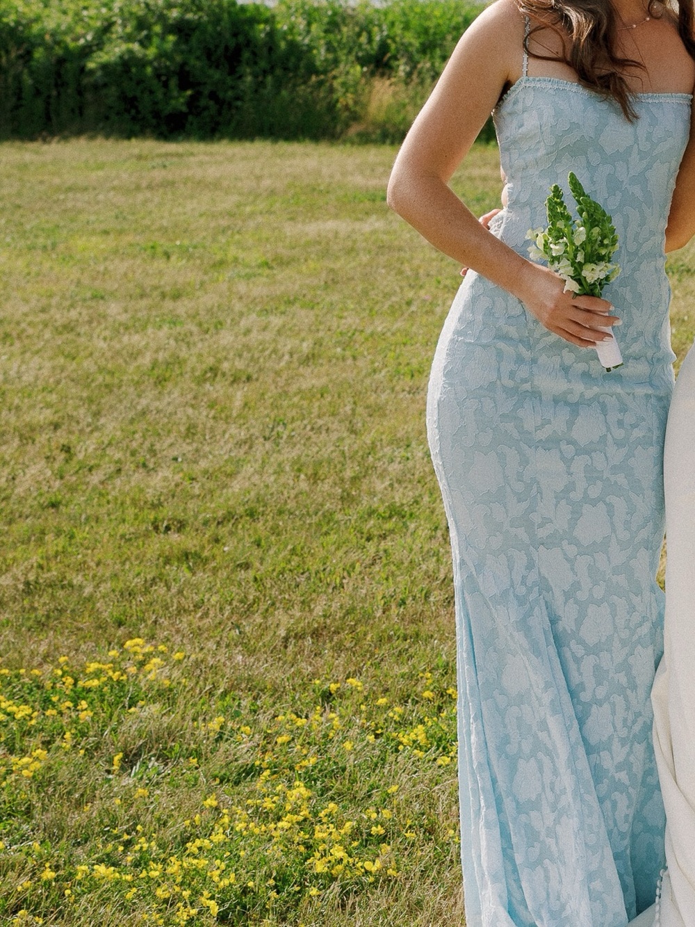 House of CB JOAN Bluebell Lace Up Back Maxi Dress - Picture 12 of 13